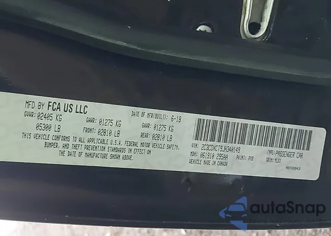 2C3CDXCT9JH340149: 42601086