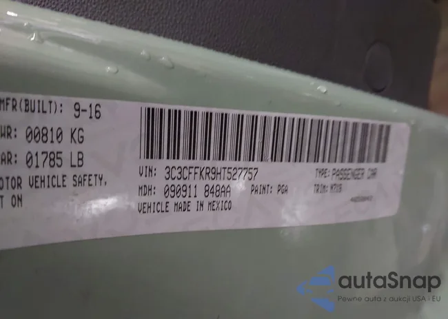 3C3CFFKR9HT527757: 42602612