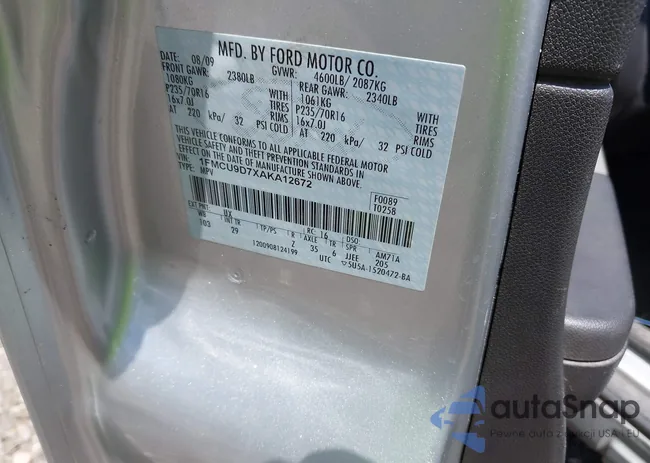 1FMCU9D7XAKA12672: 42602652