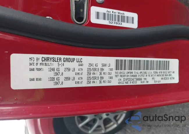 3C4PDDEG4ET300800: 42602758