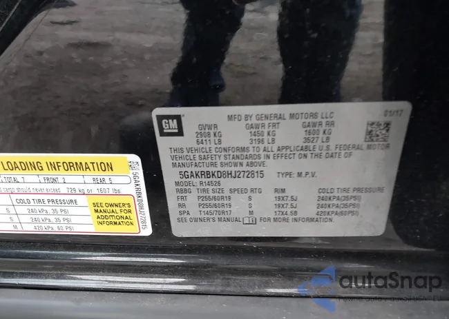 5GAKRBKD8HJ272815: 42602780