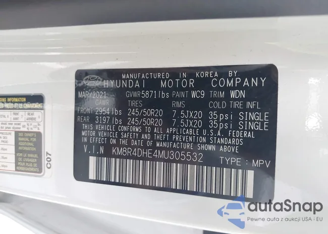 KM8R4DHE4MU305532: 42602850