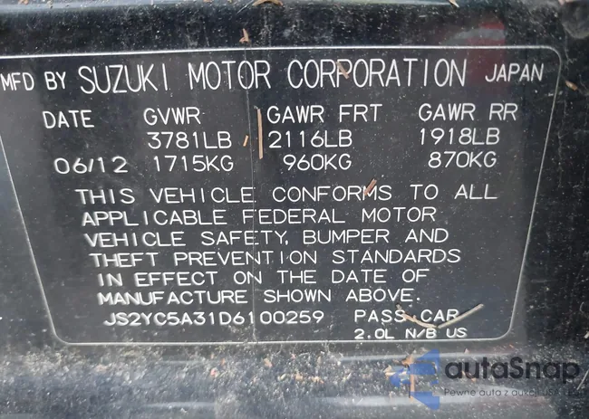 JS2YC5A31D6100259: 42602961