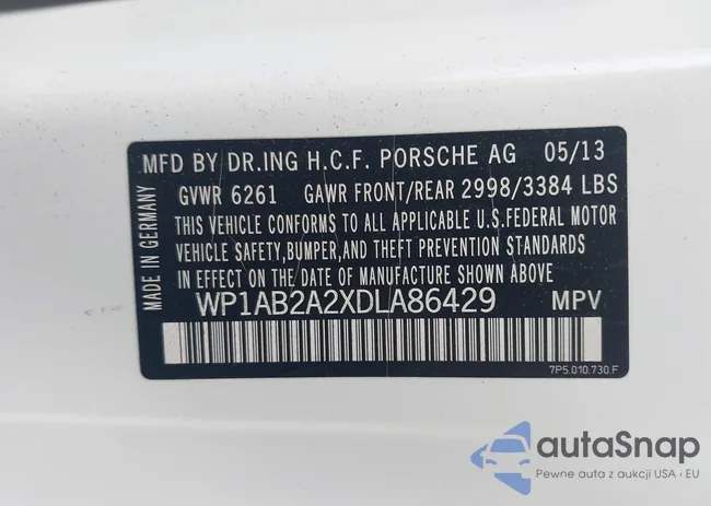 WP1AB2A2XDLA86429: 42602972