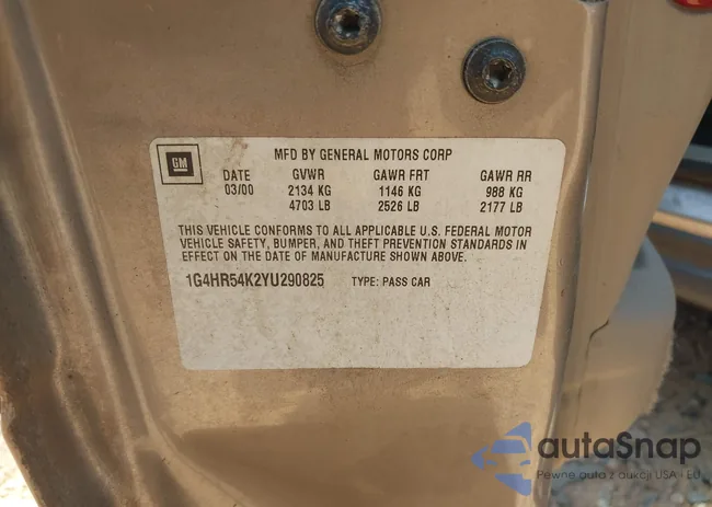1G4HR54K2YU290825: 42602365