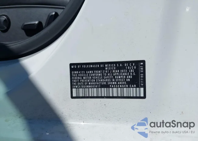 3VWC57BU0MM003617: 42602413