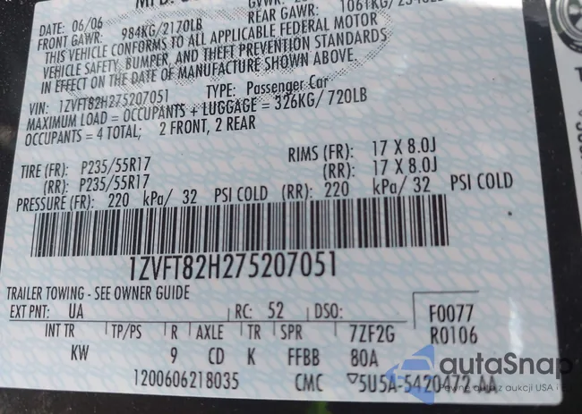 1ZVFT82H275207051: 42603641