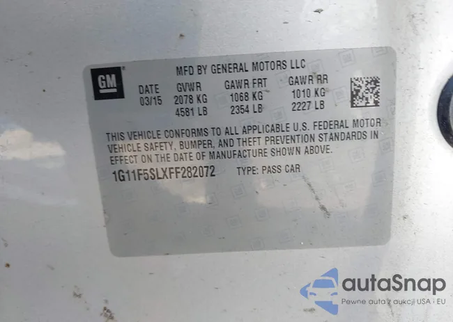 1G11F5SLXFF282072: 42604540