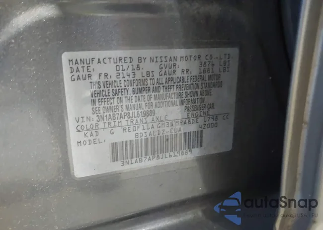 3N1AB7AP8JL619889: 42604651