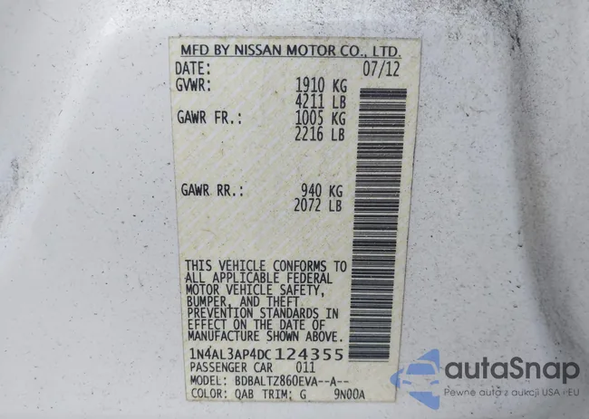 1N4AL3AP4DC124355: 42604068