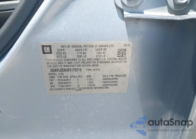 2GNFLEEK9F6178019: 42604093