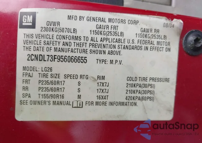 2CNDL73F956066655: 42604274