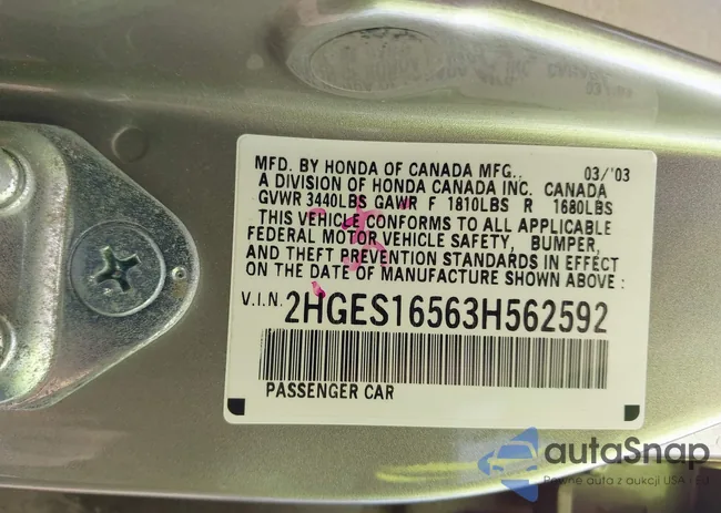 2HGES16563H562592: 42604369