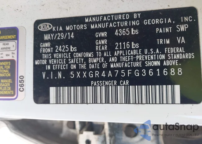 5XXGR4A75FG361688: 42604374