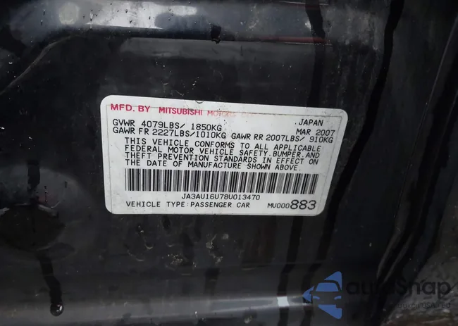 JA3AU16U78U013470: 42605630