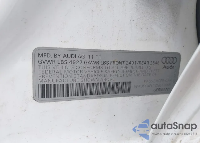 WAUFFAFL1CN017085: 42606444