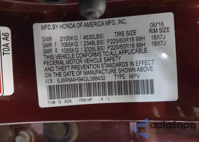 5J6RM4H94GL088432: 42606629