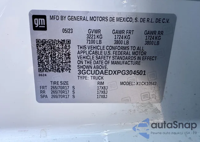 3GCUDAEDXPG304501: 42606847