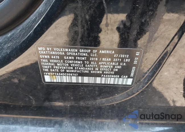 1VWBP7A34DC008707: 42606874