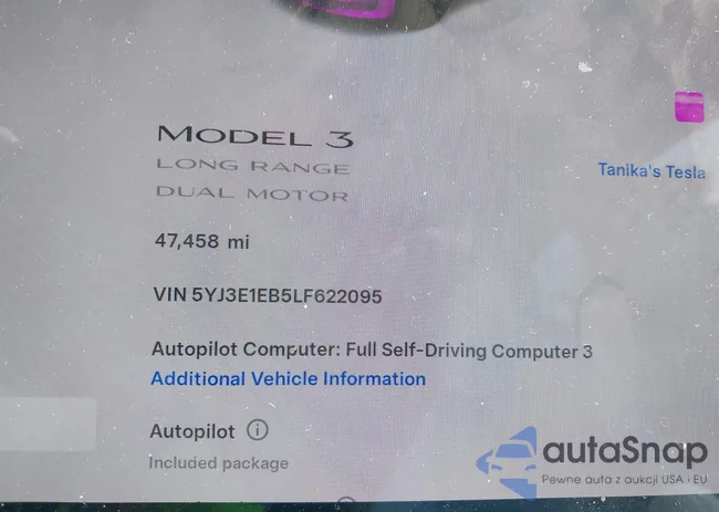 5YJ3E1EB5LF622095: 42606145