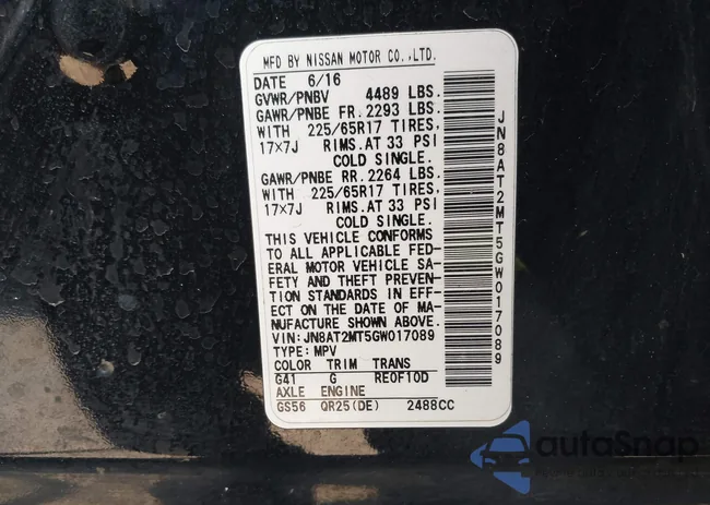 JN8AT2MT5GW017089: 42606215