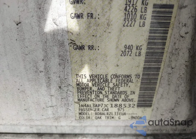 1N4AL3AP7JC188532: 42606265