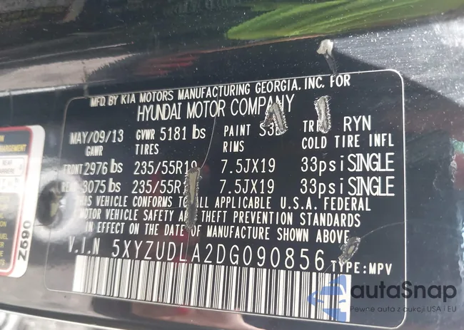 5XYZUDLA2DG090856: 42606266