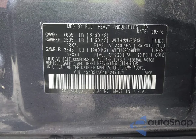 4S4BSANC4H3247121: 42606307