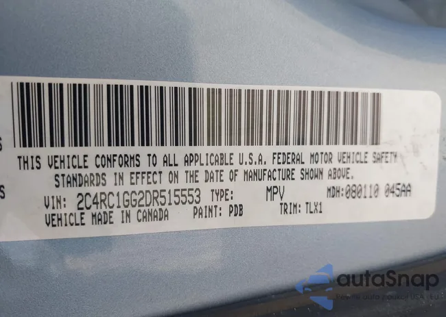 2C4RC1GG2DR515553: 42606347