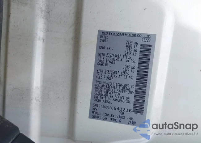 5N1BT3AB6PC941216: 42606380