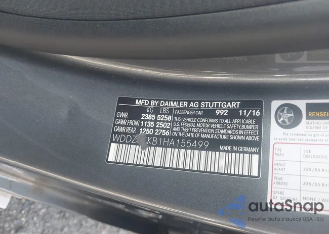 WDDZF4KB1HA155499: 42606420