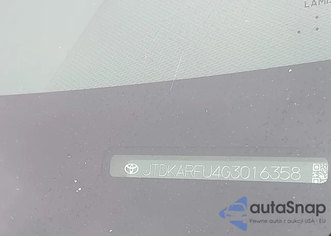 JTDKARFU4G3016358: 42607635