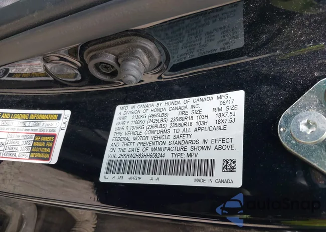 2HKRW2H83HH658244: 42607638