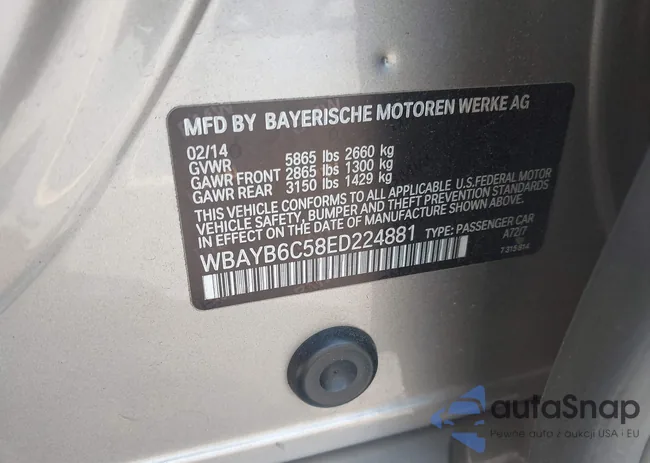 WBAYB6C58ED224881: 42607725