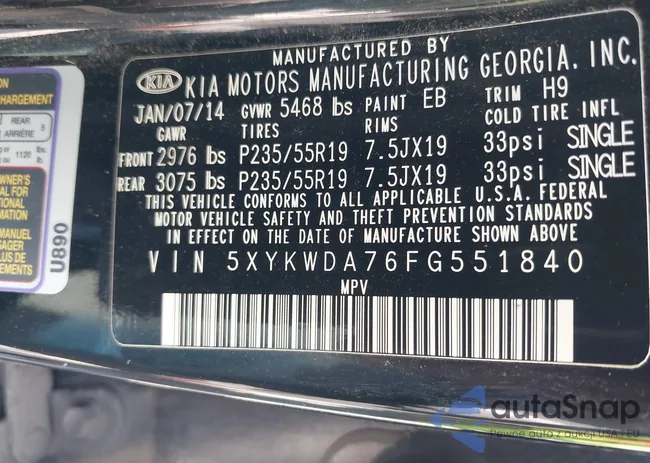 5XYKWDA76FG551840: 42607814