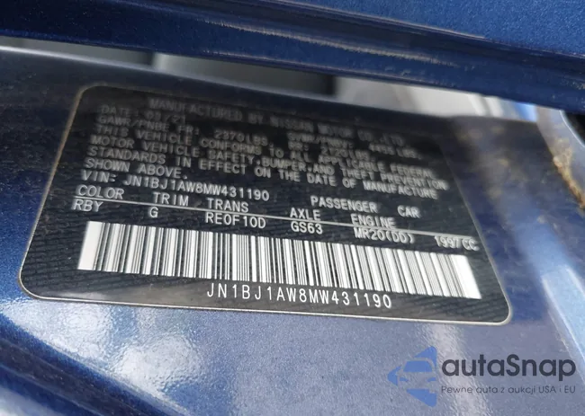 JN1BJ1AW8MW431190: 42607816