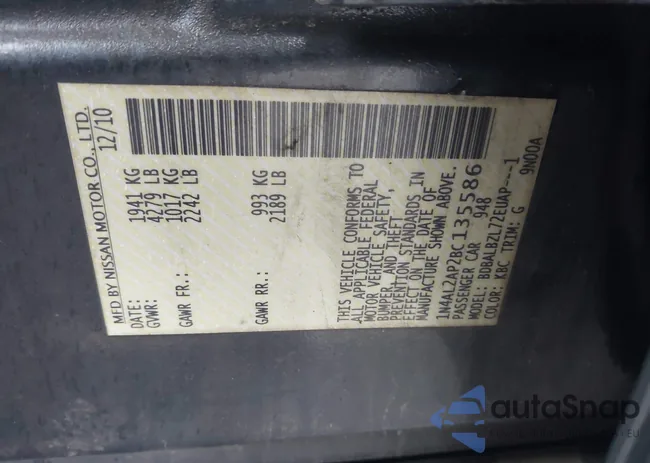 1N4AL2AP2BC135586: 42607904