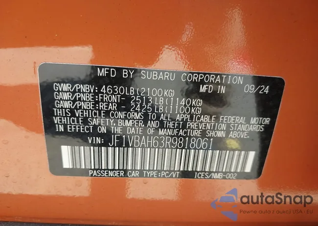 JF1VBAH63R9818061: 42607964