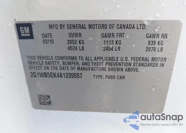 2G1WB5EK4A1209557: 42607986