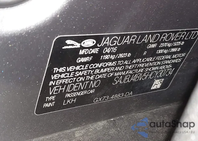 SAJBJ4BV5HCY30734: 42608011