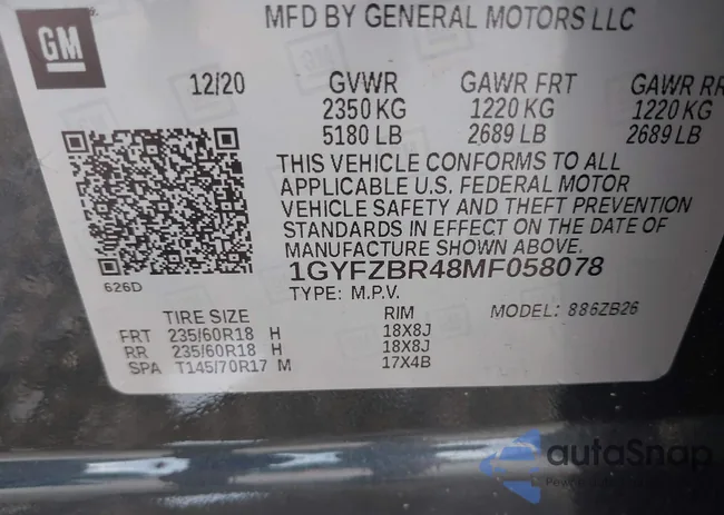 1GYFZBR48MF058078: 42607069