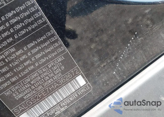 SALGS2FE7HA362672: 42607103