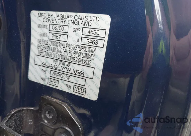 SAJJA42C5YNA10364: 42607178