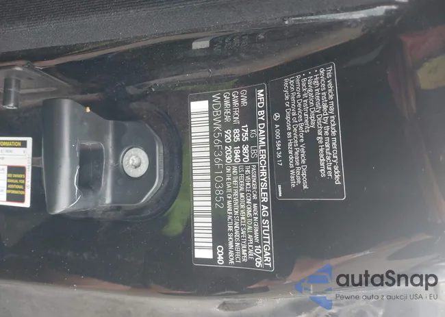 WDBWK56F36F103852: 42607255