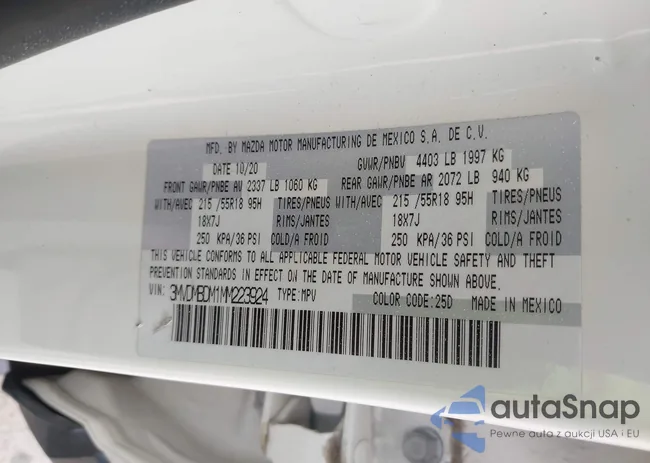 3MVDMBDM1MM223924: 42608587