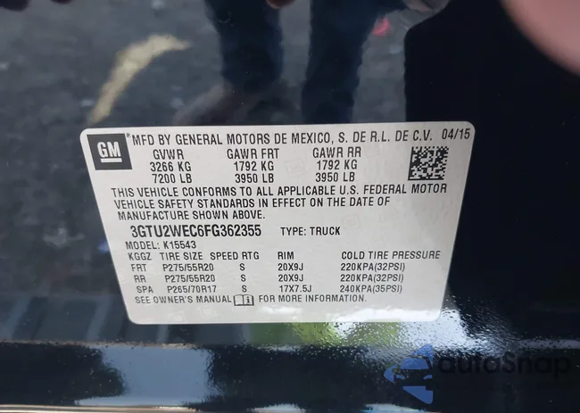 3GTU2WEC6FG362355: 42608831