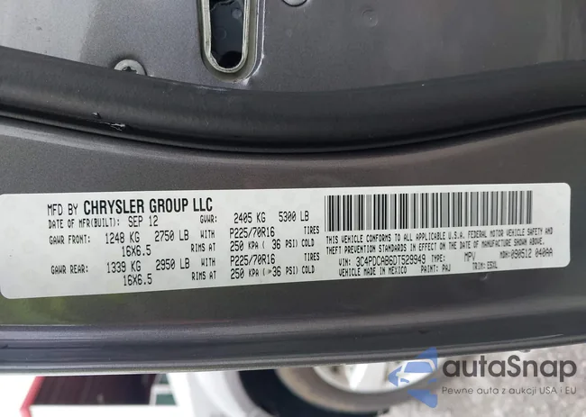 3C4PDCAB6DT529949: 42609006