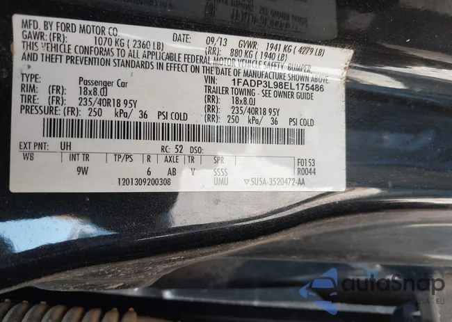 1FADP3L98EL175486: 42608061