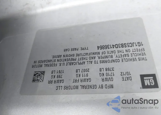 1G1JC5SB3D4136864: 42608192