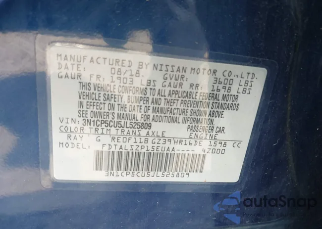 3N1CP5CU5JL525809: 42609583